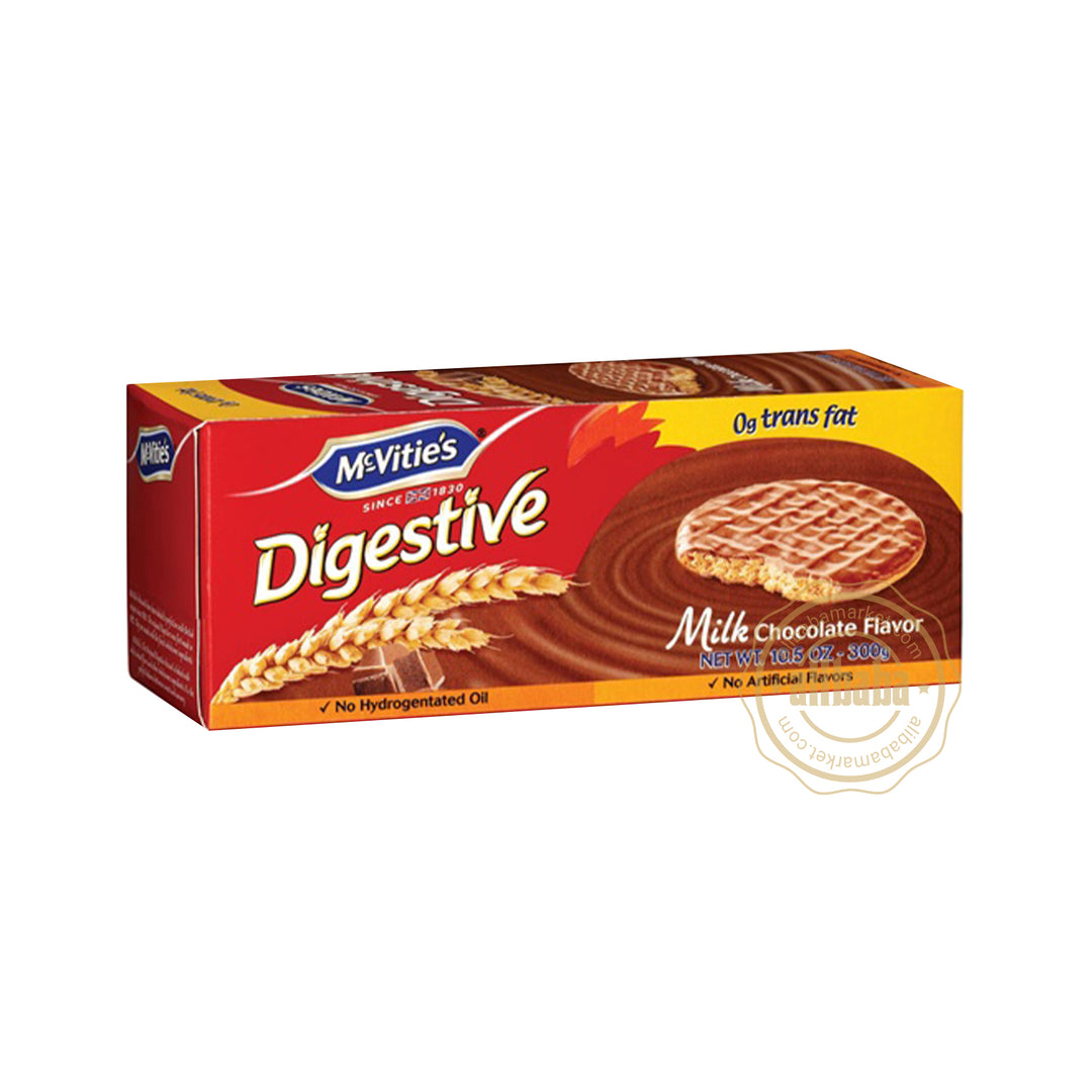 MCVITIES DIGESTIVE MILK CHOCOLATE BISCUITS 10.5OZ/300GR