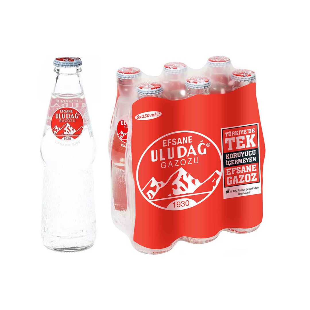 ULUDAG GAZOZ 250ML GLASS X 6