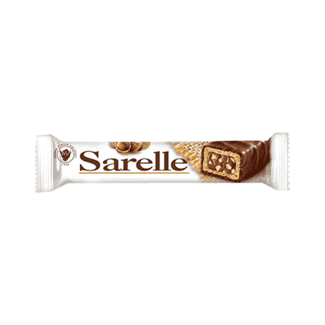 SARELLE H.NUT AND MILK CREAM FILLED CHOC WAFER 33GR