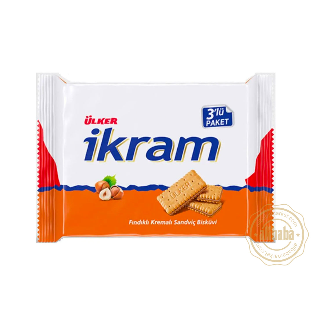 ULKER IKRAM BISCUIT w HAZELNUT 252GR