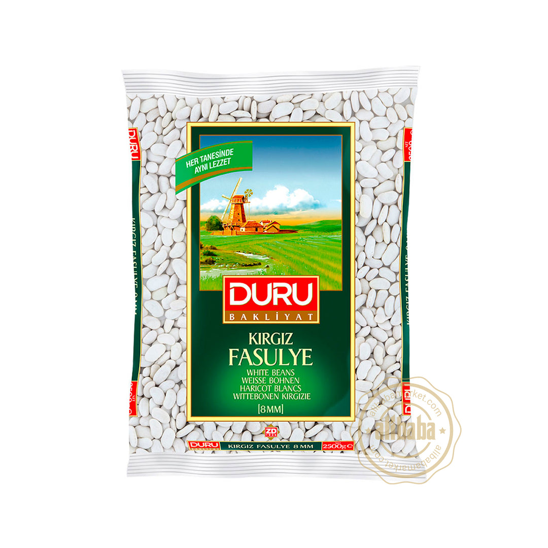 DURU WHITE BEANS KIRGIZ (FASULYE) 2.5KG