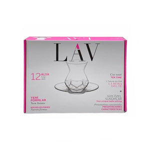 LAV TEA GLASS 165CC ALYAS1 12 PCS