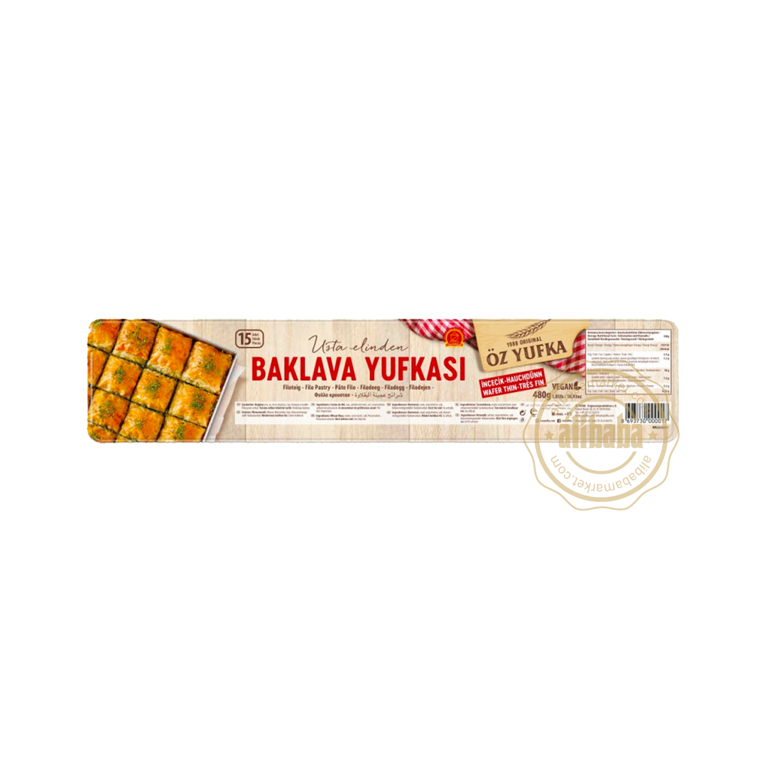 OZ YUFKA PREMIUM BAKLAVA PASTRY 480G