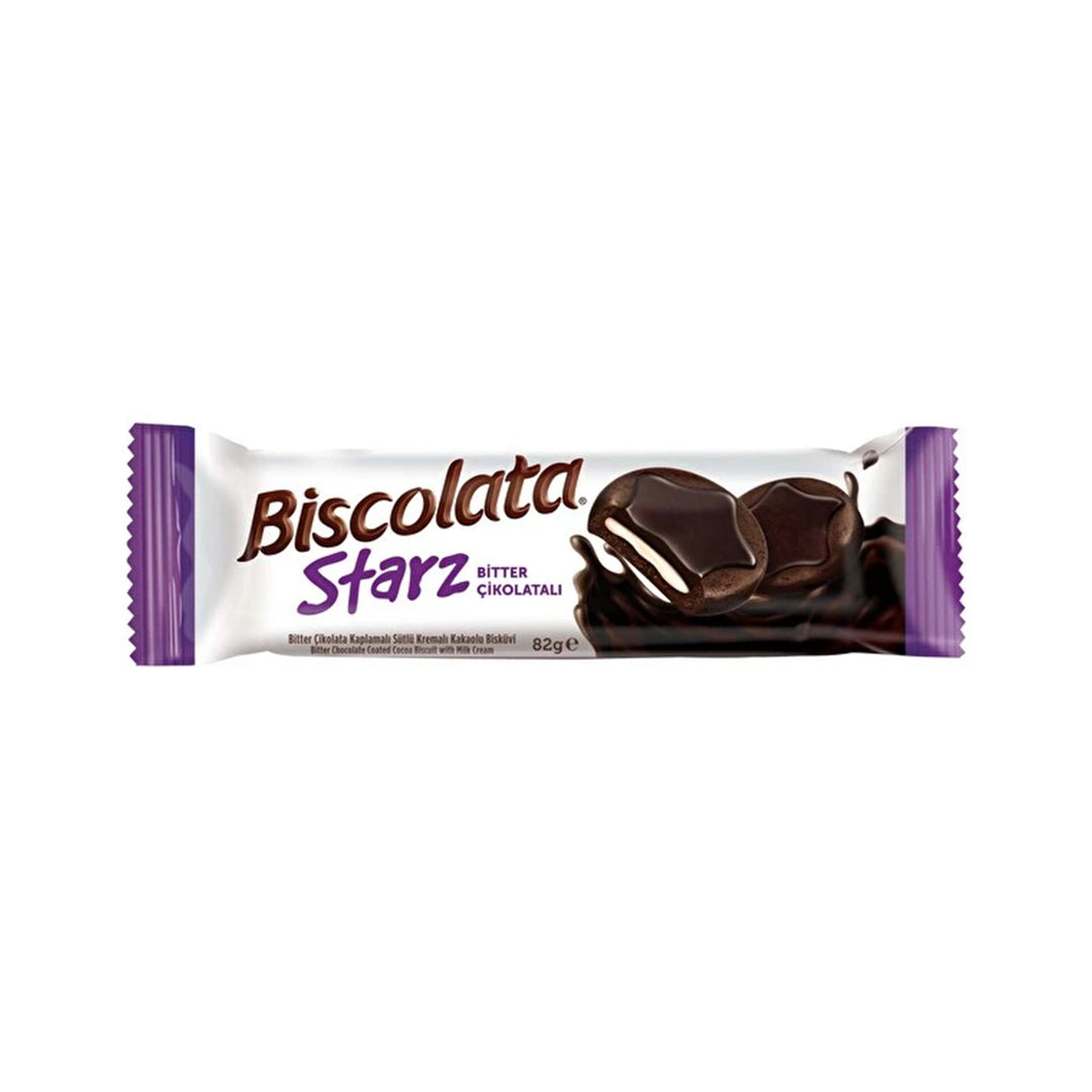 BISCOLATA STARZ BITTER BISCUIT W.MILK CREAM 82GR